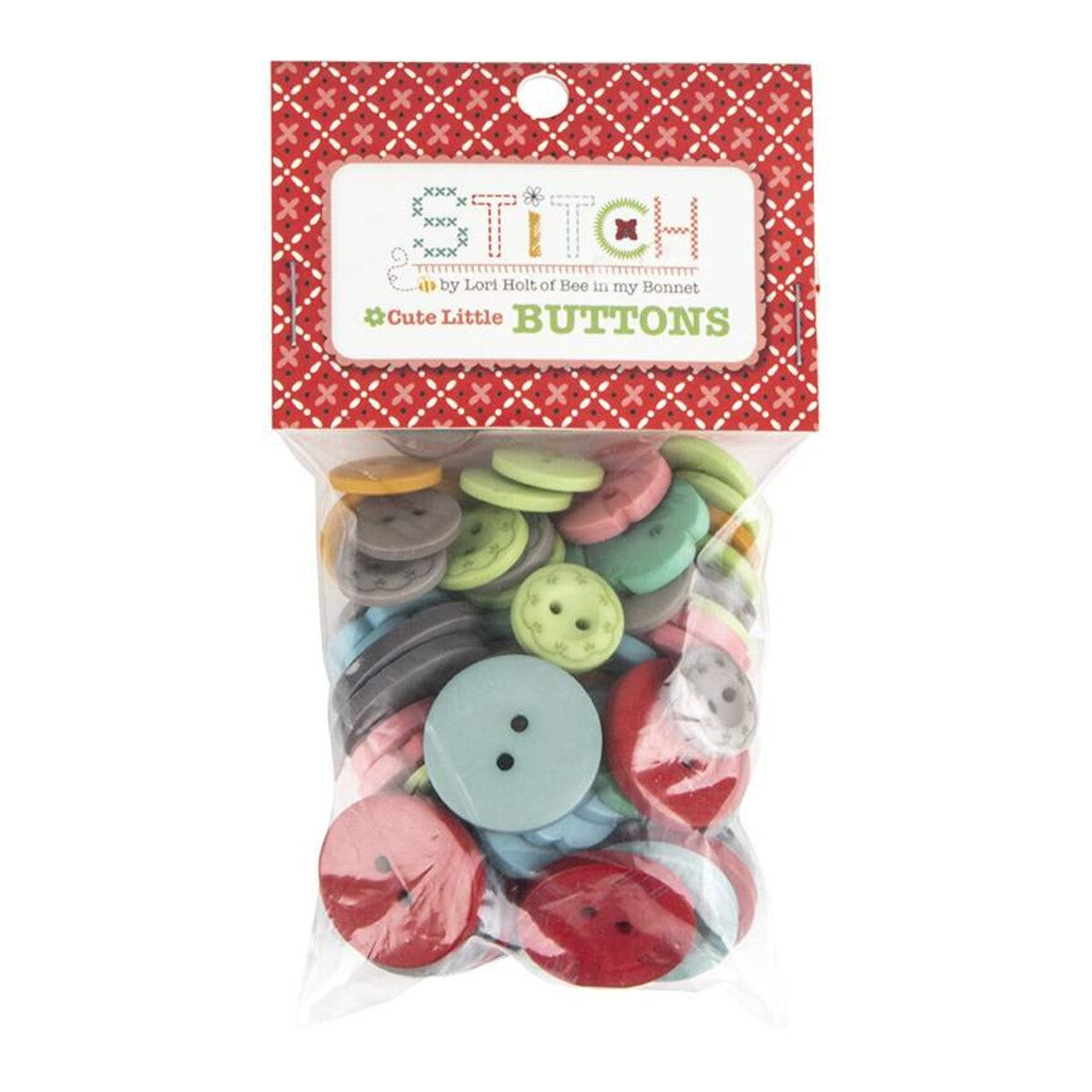 Stitch Cute Little Buttons by Lori Holt of Bee in My Bonnet |  Multi Colored Buttons | ST-21954