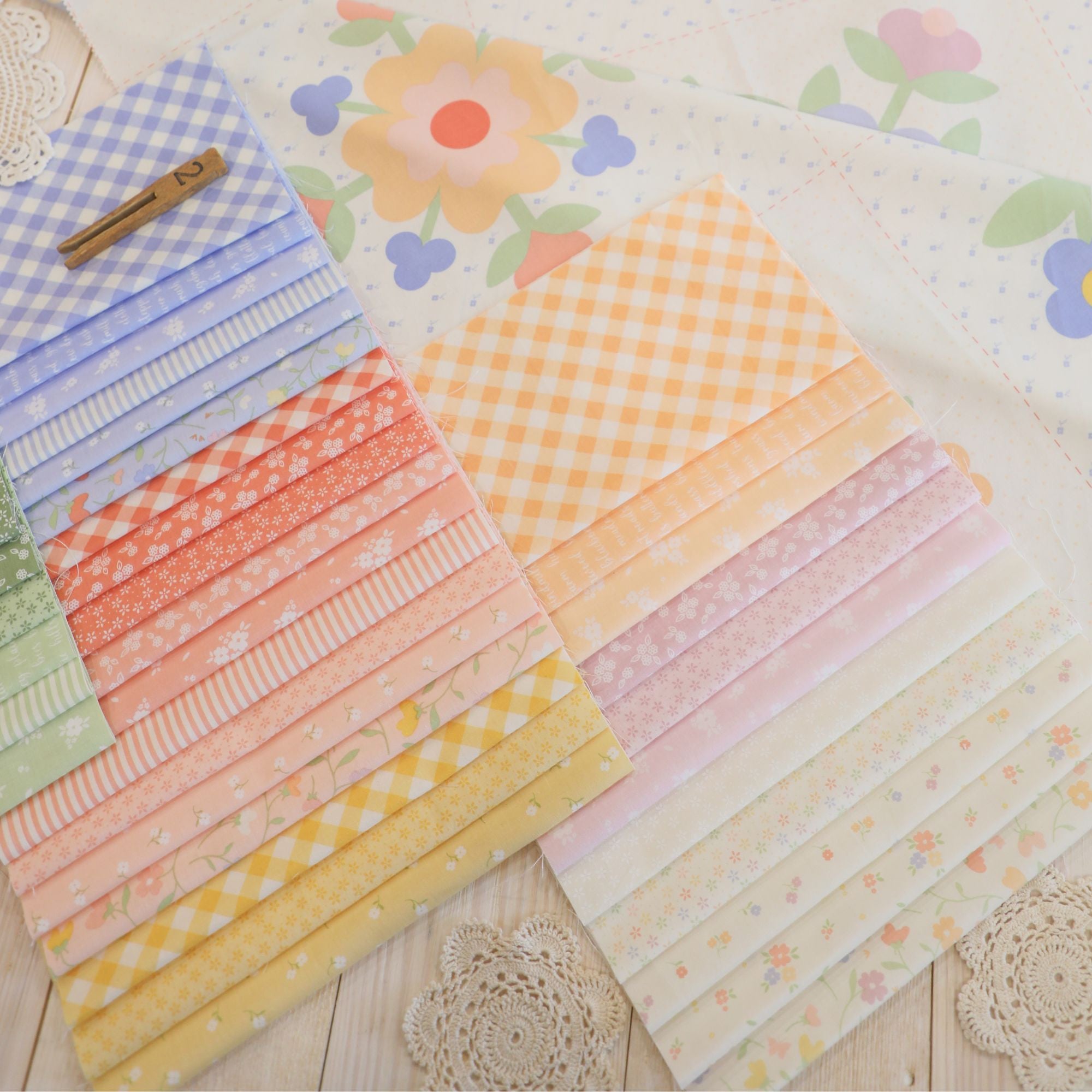 Pastel Prairie Fat Quarter Bundle by My Sew Quilty Life for Moda Fabrics | 36 SKUs | 31780AB