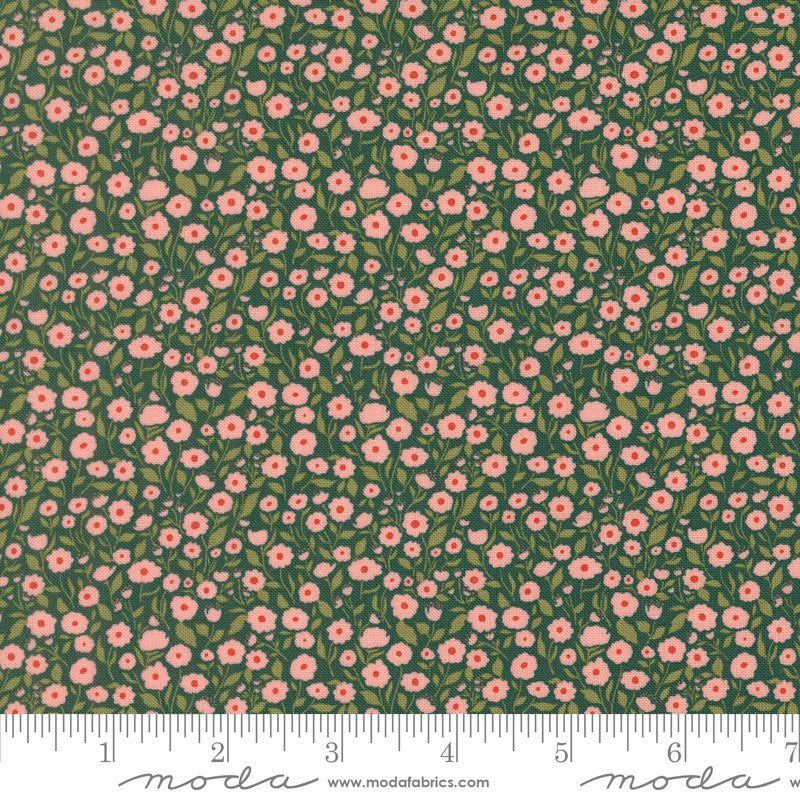 PRESALE Garden Glam Wild N Free Teal Yardage by Lella Boutique for Moda Fabrics | 5271 18