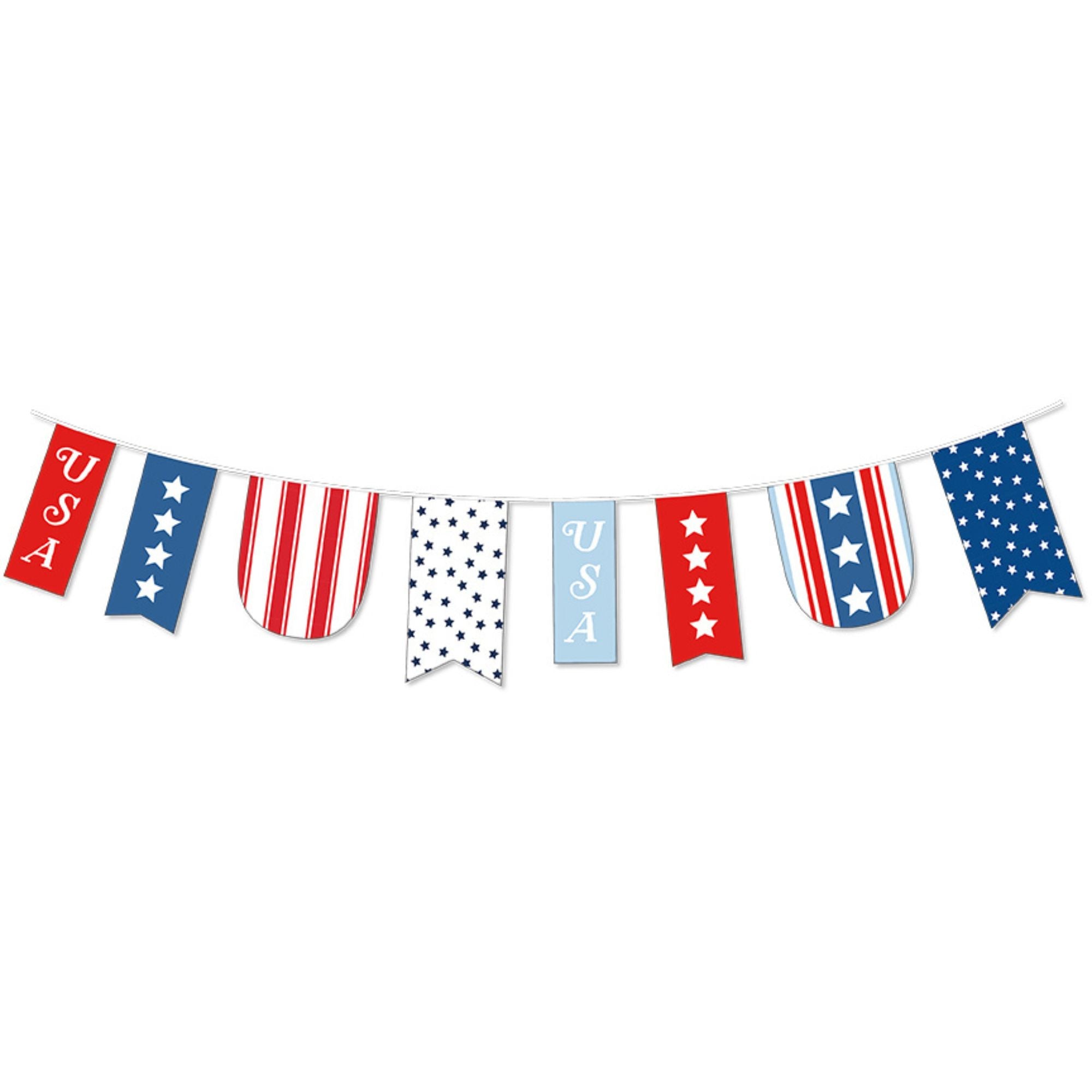 PRESALE Firecracker Banner Panel by My MInd's Eye for Riley Blake Designs | Panel Size 23" x 43" | P17207-PANEL