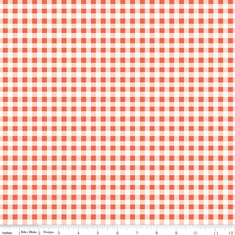 Sunsetridge Plaid Rouge Yardage by Minki Kim for for Riley Blake Designs | C15736-ROUGE
