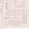 PRESALE TYPE/ography Background Plum Yardage by Lori Holt of Bee in My Bonnet for Riley Blake Designs | C16851-PLUM