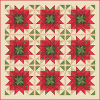 PRESALE Holiday Flora Custom Quilt Kit With Holiday Cheer by Stacy Iest Hsu | Quilt Size 62 1/4” x 62 1/4” (Light Version)
