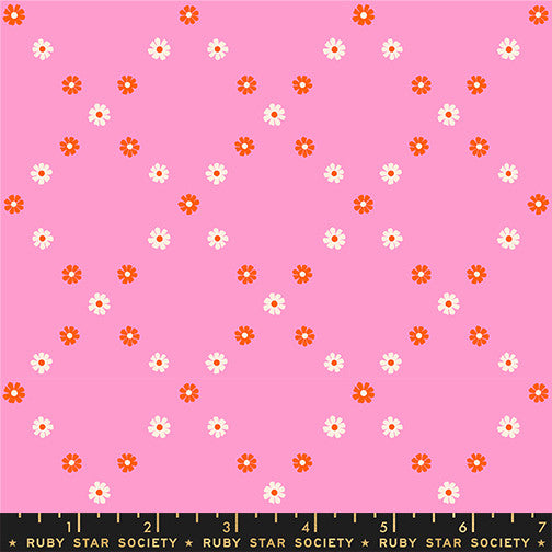 PRESALE Best Day Ever Diamond Flowers Flamingo Yardage by Melody Miller for Ruby Star Society | RS0107 14