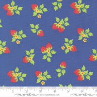 Fruit Salad Strawberries Cobalt Yardage by Corey Yoder for Moda Fabrics | 29243 24