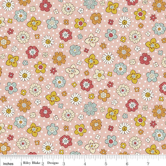 PRESALE Meadow Flowers Floral Keepsakes B Yardage by Liberty Fabrics for Riley Blake Designs | 01667527B
