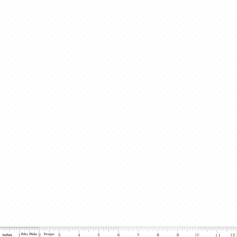 American Jane Pindots White on White by American Jane for Riley Blake Designs | C845-WHITE