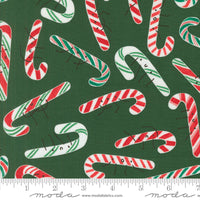 Tiny Christmas Candy Cane Pine Yardage by Lizzy House for Moda Fabrics | 37134 19