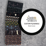 Good Spirits Custom Fat Quarter Bundle by Ruby Star Society Custom Curated Fat Quarter Bundle in Black Caviar Colorway | 8 FQs