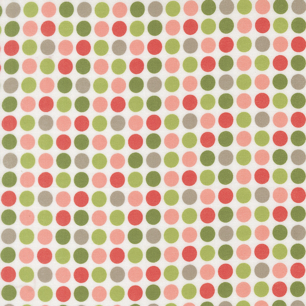 PRESALE Poinsettia and Pear Dots Cloud Yardage by Sherri & Chelsi for Moda Fabrics | 37714 11