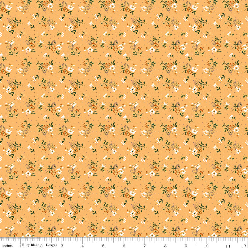 PRESALE Baked With Love Blessings Marigold Yardage by Lori Holt of Bee in My Bonnet | C17780-MARIGOLD