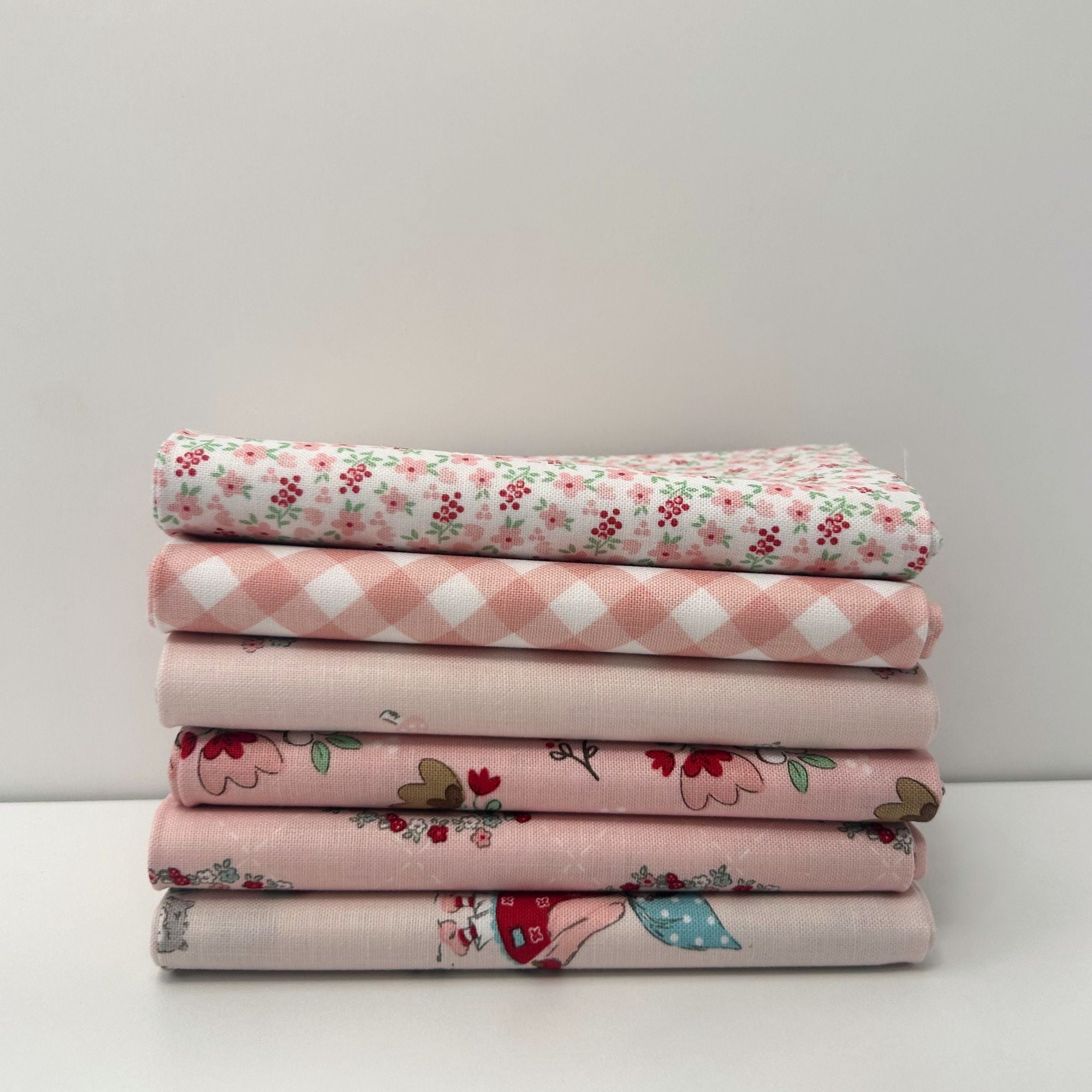 Whimsical Woodland Custom Fat Quarter Bundle Pink by Tasha Noel for Riley Blake Designs | 6 FQs | Curated Bundle