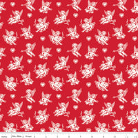 Letters to Cupid Cupids Red Yardage by My Mind's Eye for Riley Blake Designs | C16982-RED