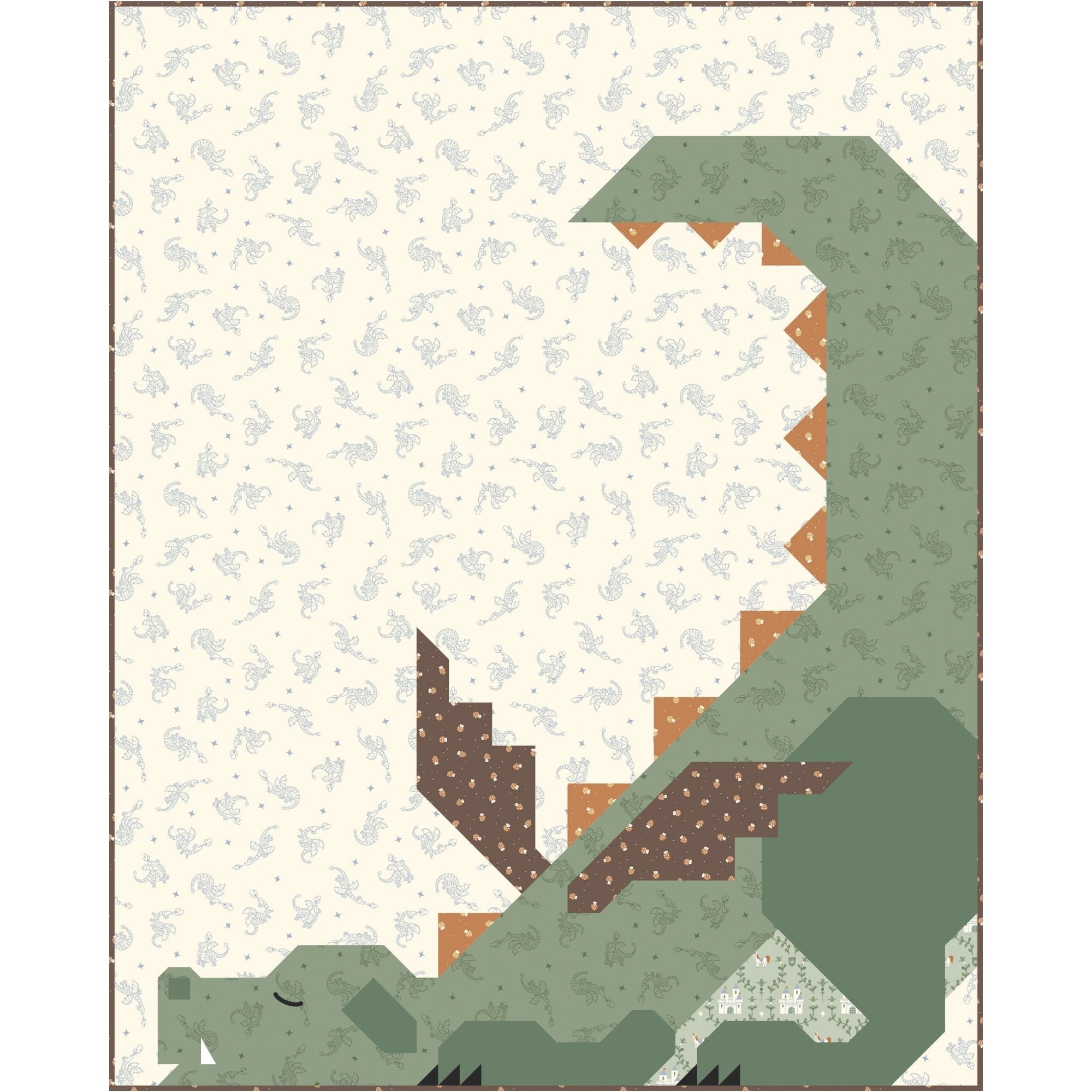 PRESALE Dragon Dreams Quilt Kit Boxed with Faraway Kingdom by Natalia Juan Abello for Riley Blake Designs | KT-17430