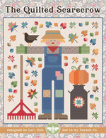The Quilted Scarecrow Quilt Pattern by Lori Holt for It's Sew Emma | 80 x 85 Finished Size | Pieced, not Applique