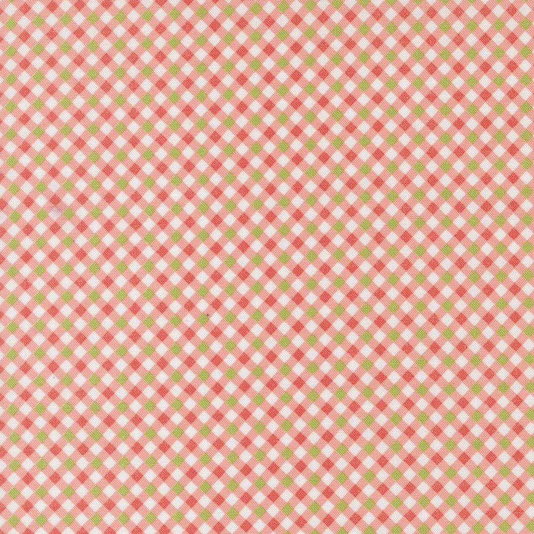 PRESALE Poinsettia and Pear Gingham Carnation Yardage by Sherri & Chelsi for Moda Fabrics | 37717 25