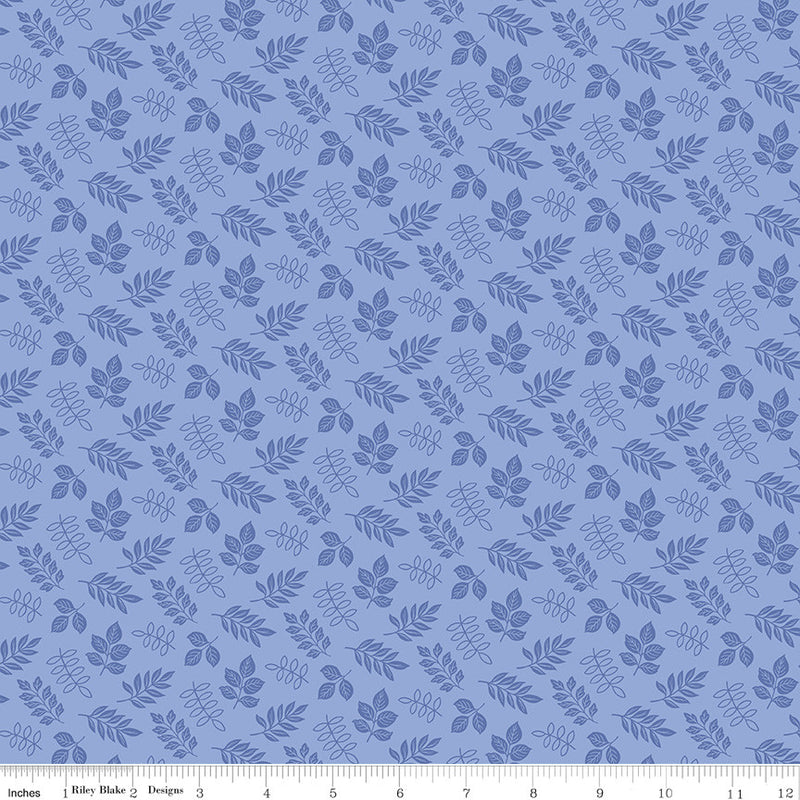 Little Darlin' Leaves Periwinkle Yardage by the RBD Designers for Riley Blake Designs | C16974-PERIWINKLE