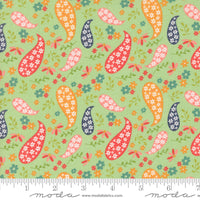 Raspberry Summer Paisley Mint Yardage by Sherri & Chelsi for Moda Fabrics | 37691 15