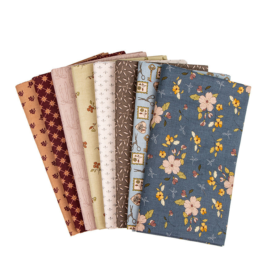 PRESALE Charmed & Treasured Fat Quarter Bundle Thunder by Kassidy Grace for Riley Blake Designs | 8 Fat Quarters | Curated Bundle