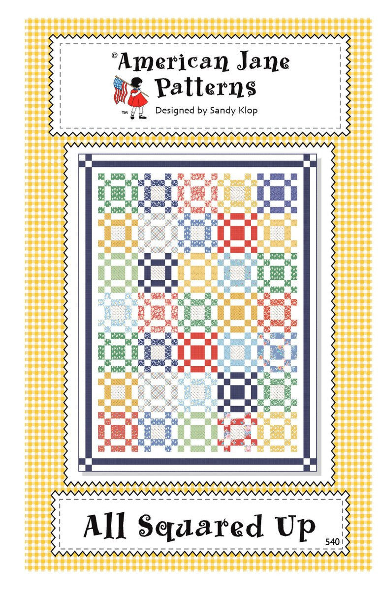 American Jane All Squared Up Quilt Pattern by American Jane for Riley Blake Designs | P205-ALLSQUAREDUP