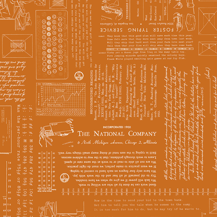 TYPE/ography Amber Yardage by Lori Holt of Bee in My Bonnet for Riley Blake Designs | C16850-AMBER