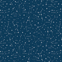 PRESALE Reach for the Stars with NASA Constellations Navy Yardage by Riley Cloward for Riley Blake Designs | C18334-NAVY