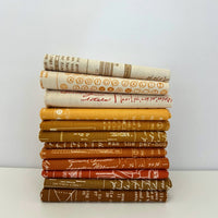 Fall Fabric Bundle Pumpkin Spice | TYPE/ography by Lori Holt of Bee in my Bonnet | 12 Pieces | Curated Fat Quarter or Half Yard Bundle