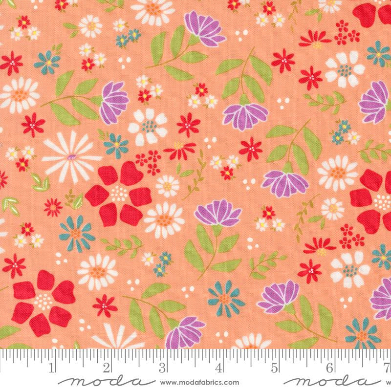 Laguna Sunrise Wild Rose Cantaloupe Yardage by Sherri & Chelsi for Moda Fabrics | 37680 13