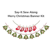 PRESALE TYPE/ography Say-It Sew Along Merry Christmas Banner Quilt Kit by Lori Holt of Bee in My Bonnet