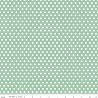 Sunsetridge Dots Honey Yardage by Minki Kim for for Riley Blake Designs | C15735-SEAFOAM