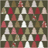 PRESALE Fir Tree Lane Custom Quilt Kit With Berry And Pine by Lella Boutique for Moda Fabrics