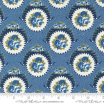 Grand Haven Sweet Floral Nautical Blue Yardage by Minick & Simpson for Moda Fabrics | 14981 18