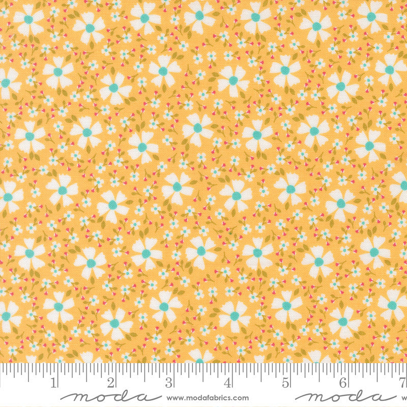 PRESALE In The Garden Bloom and Blossom Goldenrod Yardage by Corey Yoder for Moda Fabrics| 29233 18
