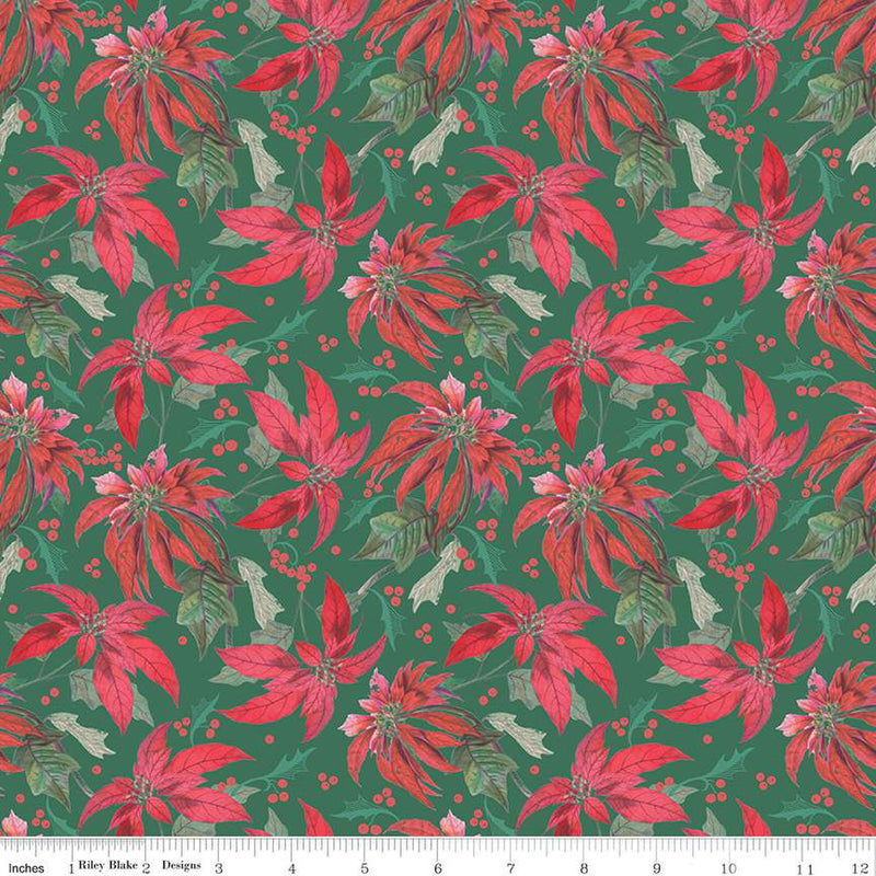 Merry Little Christmas  Green Main Yardage by My Mind's Eye for Riley Blake Designs |C14840 GREEN