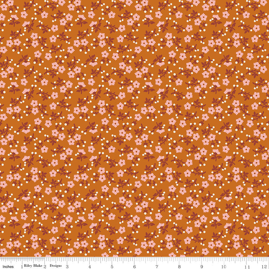 PRESALE Baked With Love Grateful Amber Yardage by Lori Holt of Bee in My Bonnet | C17782-AMBER