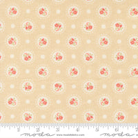 PRESALE Sunbonnet Flower Dots Almond Yardage by Heather Briggs of My Sew Quilty Life for Moda Fabrics | 31762 12