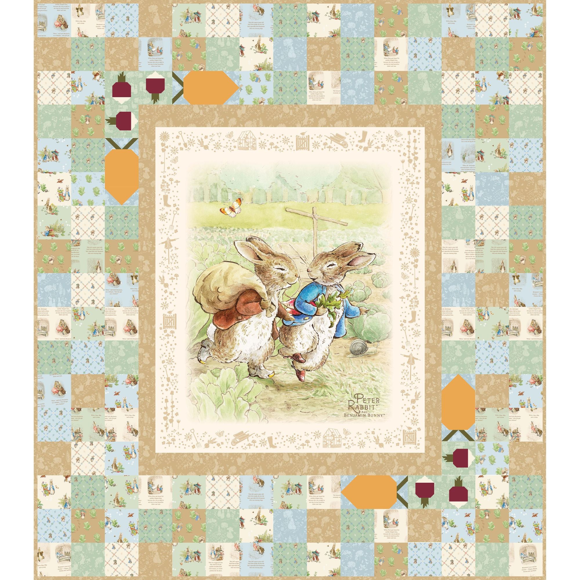 PRESALE Peter's Garden Adventure Quilt Kit Boxed by Riley Blake Designs | KT-17250