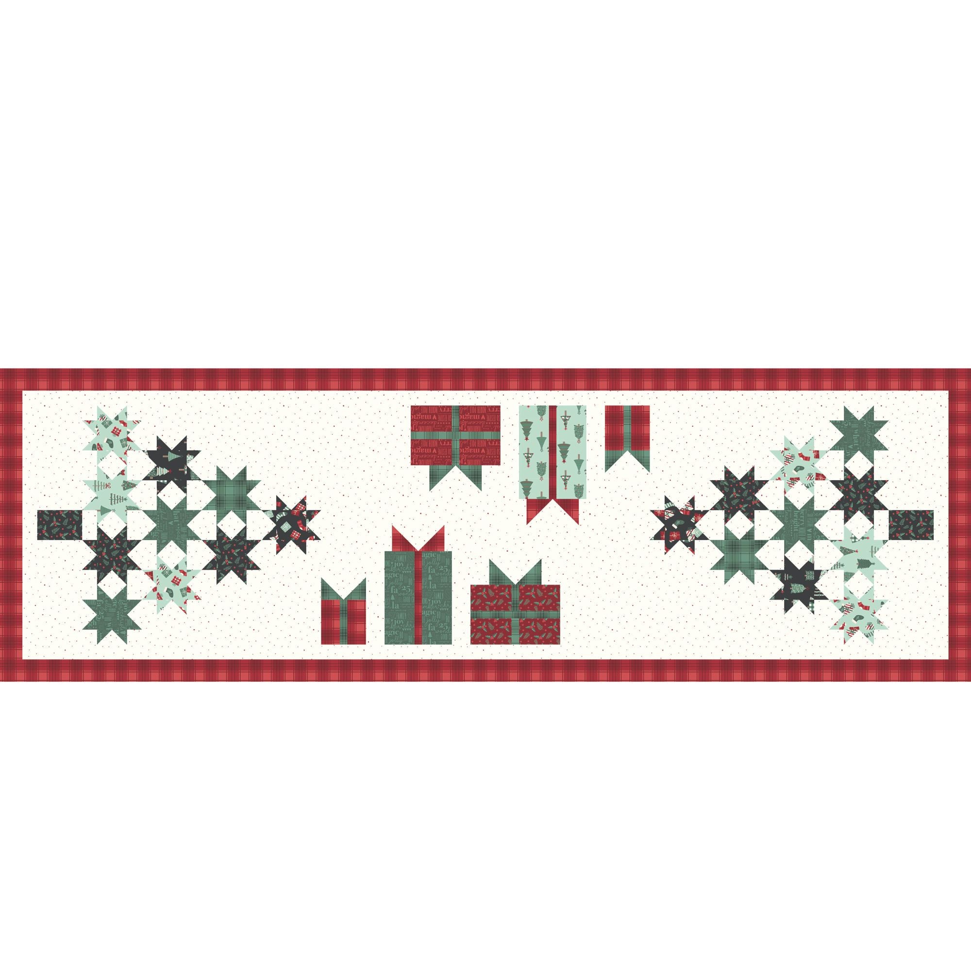 PRESALE Christmas Ready Custom Runner Kit with Evergreen Wishes by Traci Reed | Runner Size 21" x 65"