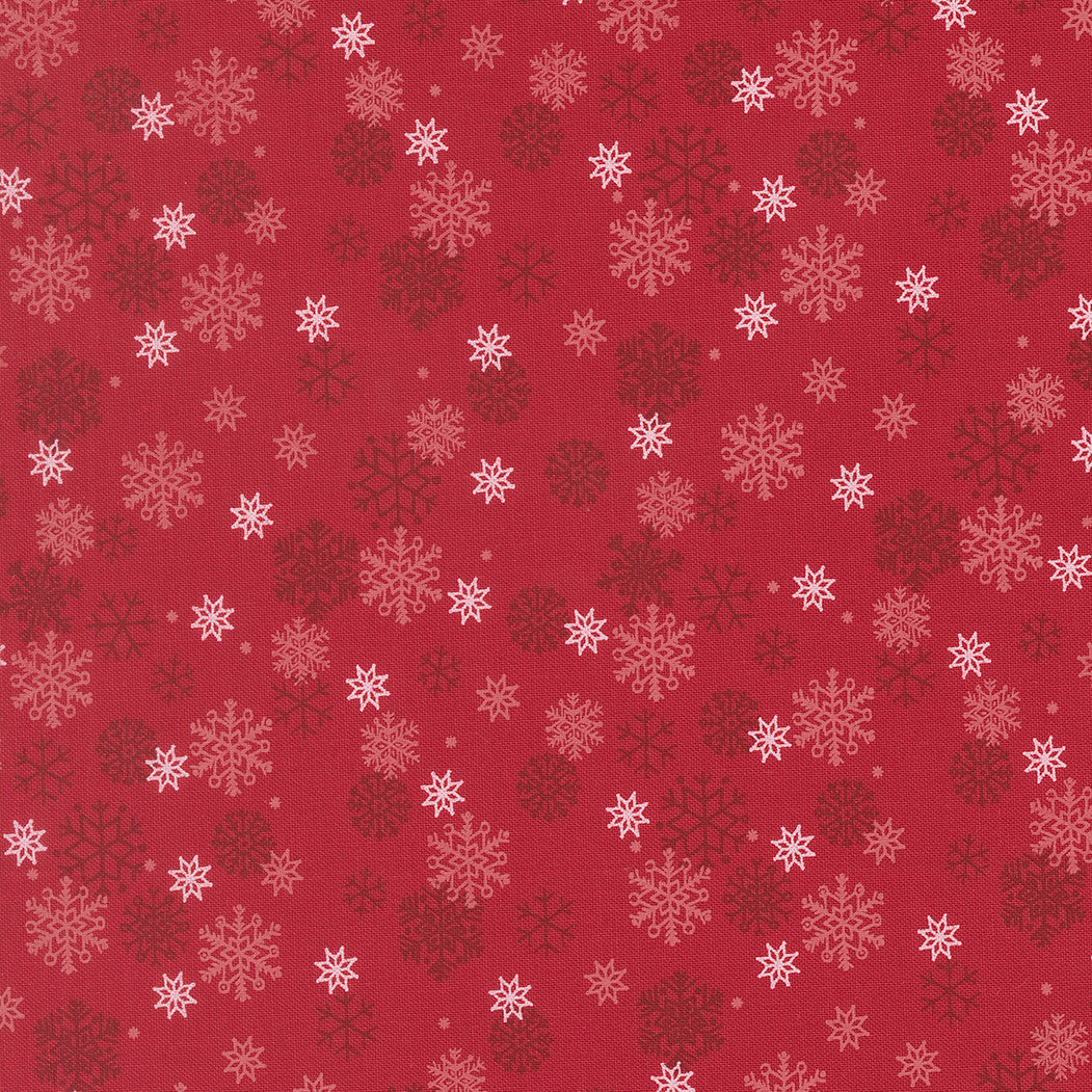 Holiday Cheer Snow Flurry Poinsettia Yardage by Stacy Iest Hsu for Moda Fabrics | 20976 17
