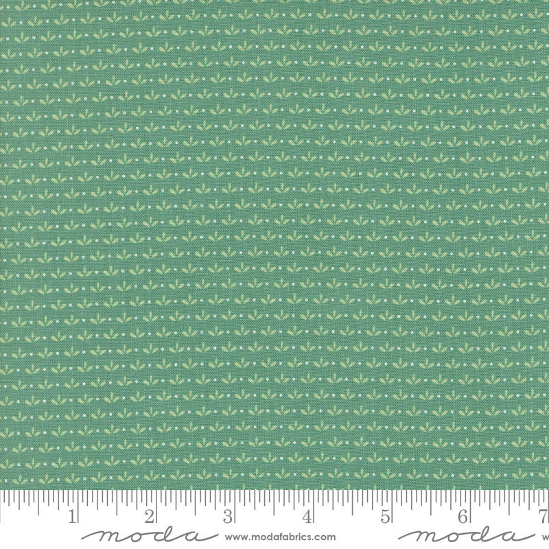 Raspberry Summer Sprout Teal Yardage by Sherri & Chelsi for Moda Fabrics | 37694 19