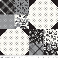 Midnight Meadow Cream Cheater Print Yardage by My Mind's Eye for Riley Blake Designs | C15327-CREAM