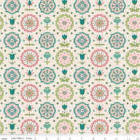 PRESALE Wide Back Piece & Plenty Spring Charm Lagoon Yardage by Lori Holt of Bee in my Bonnet | 108" Wide Backing Fabric | WB15896-LAGOON