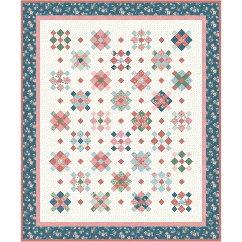 Fraulein Custom Quilt Kit With Mary Catherine by Amy Smart for Riley Blake Designs | Quilt Size 68" x 82"