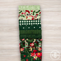 Charming Christmas Custom Fat Quarter Bundle Mint Green by Kelsey Carlson for Riley Blake Designs | 11 Precut Fat Quarters