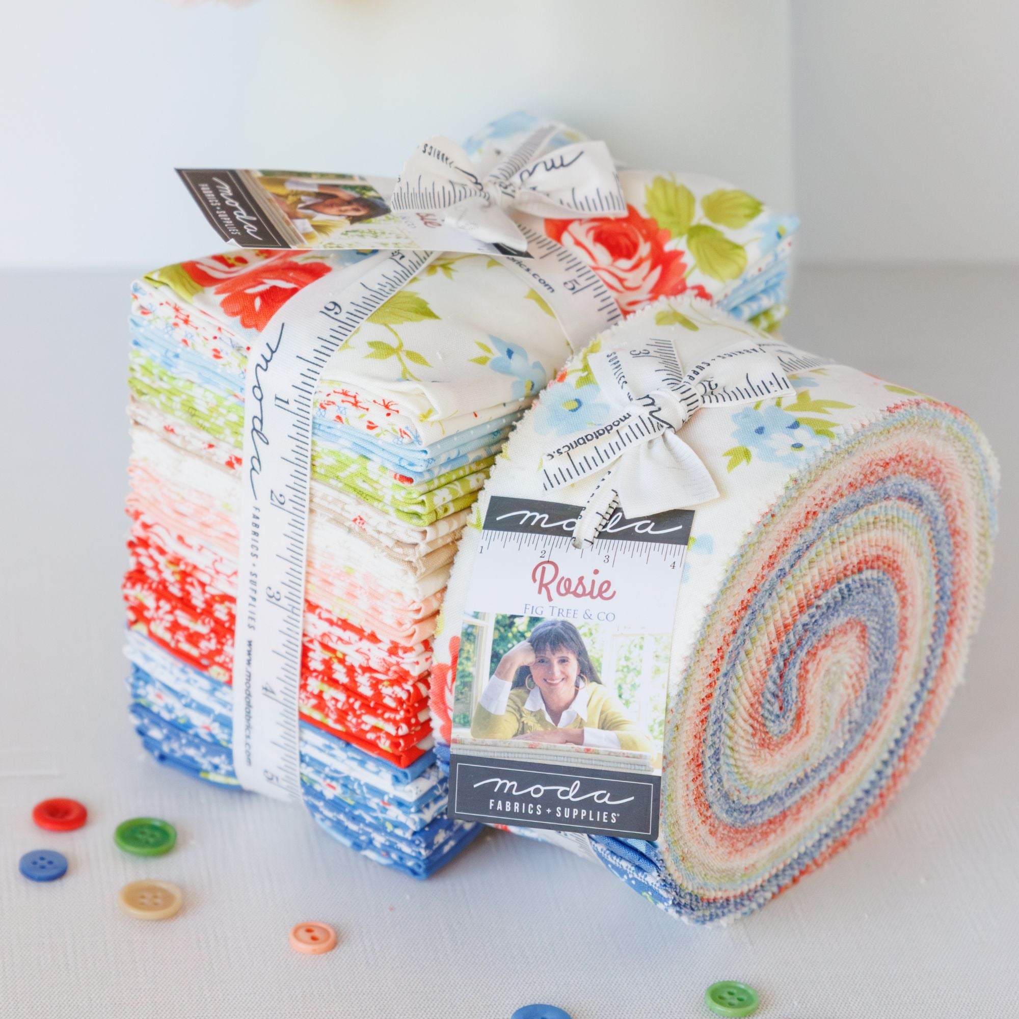 PRESALE Rosie Jelly Roll by Fig Tree & Co for Moda Fabrics | 40 Pcs | 35420JR