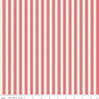 Letters to Cupid Stripes Cream Yardage by My Mind's Eye for Riley Blake Designs | C16985-CREAM