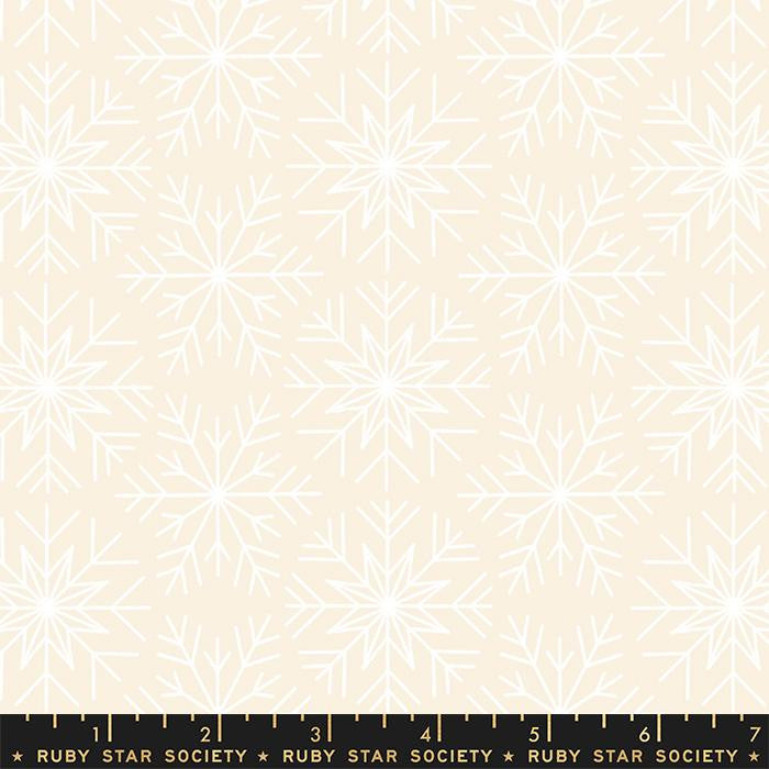 Sale! Winterglow Natural Snowflakes Yardage by Ruby Star Society for Moda Fabrics |RS5110 11