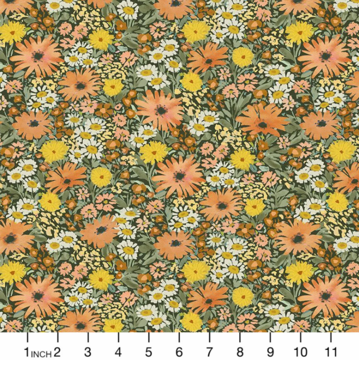 October Woodland Floral Minky Yardage by Dear Stella Fabrics | 60" Wide | Modern Minky Fabric