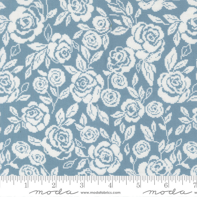 PRESALE Wild Honey Monofloral Sky Yardage by Lella Boutique for Moda Fabrics | 5251 14