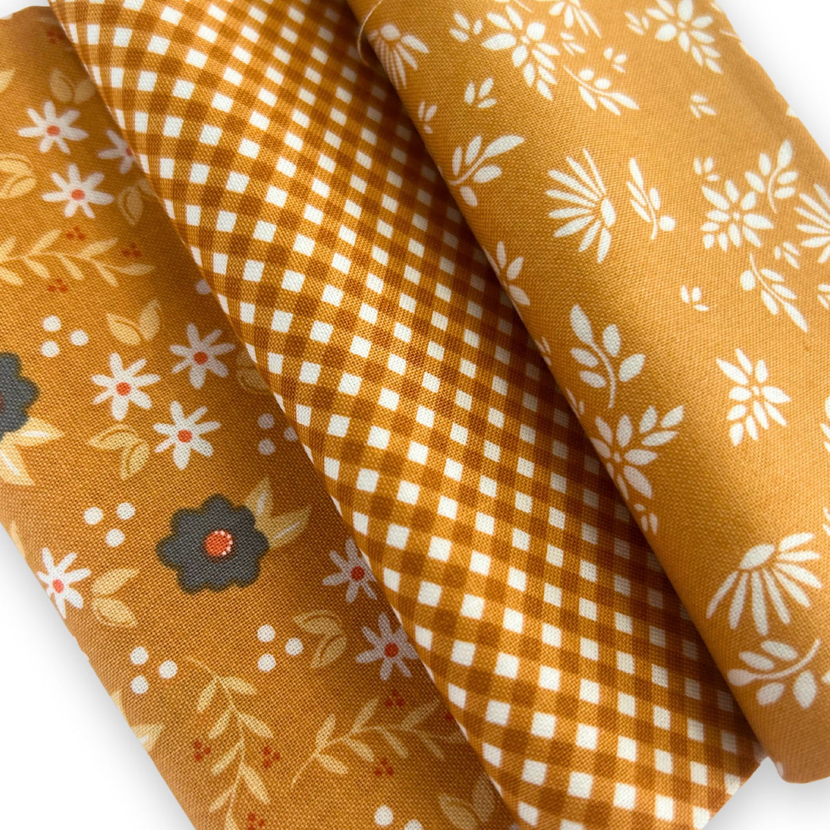 Fat Quarter Bundle Golden | Birch and Willow by Sherri & Chelsi for Moda Fabrics | 3 Fat Quarters | Curated Bundle